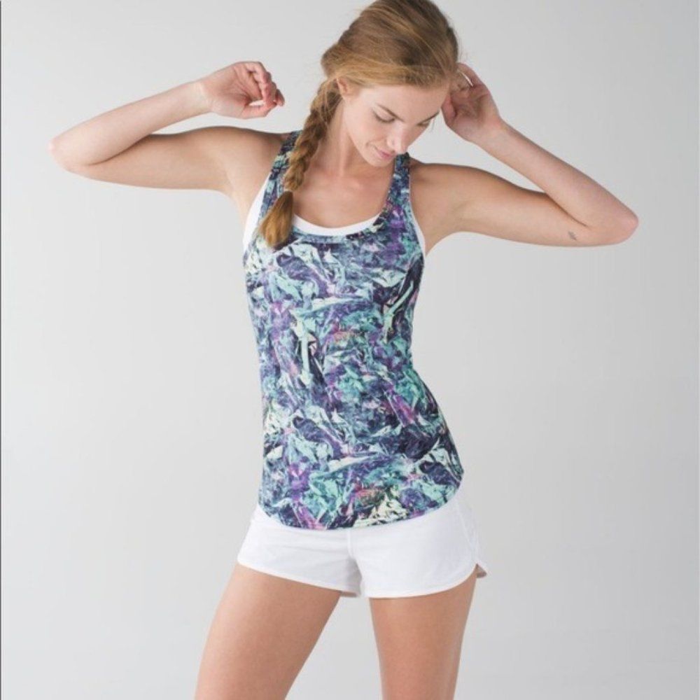 LuLuLemon Floral Studio Racerback Tank Top